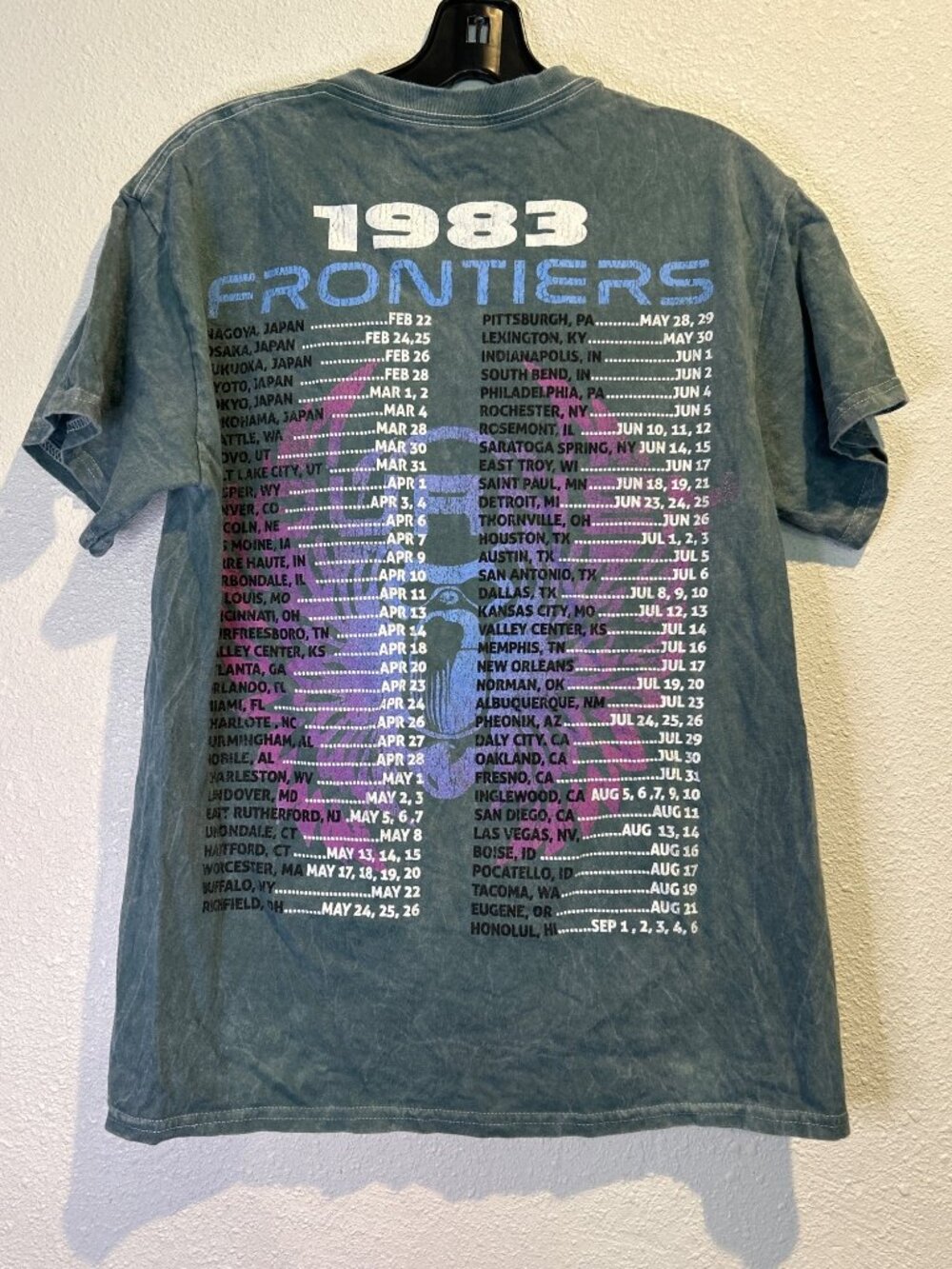 Journey Frontiers 1983 Band T Shirt MEDIUM Ripple Junction Double Sided Tour Tee - Picture 3 of 3